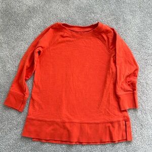 Primary Girls size 2-3 Orange Long Sleeve Shirt